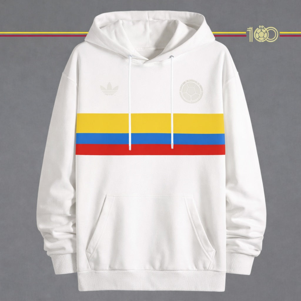 BUZO SELECCION COLOMBIA BLANCO Y NEGRO