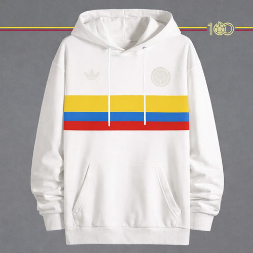 BUZO SELECCION COLOMBIA BLANCO Y NEGRO